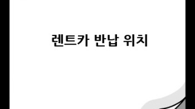 🚗 렌트카 추가 옵션, 뭐 골라야 후회 안 할까? 🤔